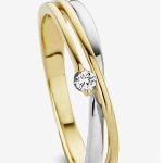 Taniec dwóch kolorów: Nowoczesny pierścionek z krzyżującym się wzorem