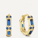 Geometryczny Naszyjnik z Ametystowym Trójkątem i Zielonymi Akcentami